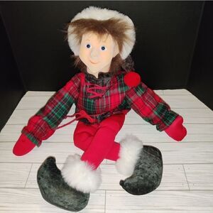 Jimmine Shelf Sitter Christmas Holiday Elf Decor Large 28” Plush Doll Emporium
